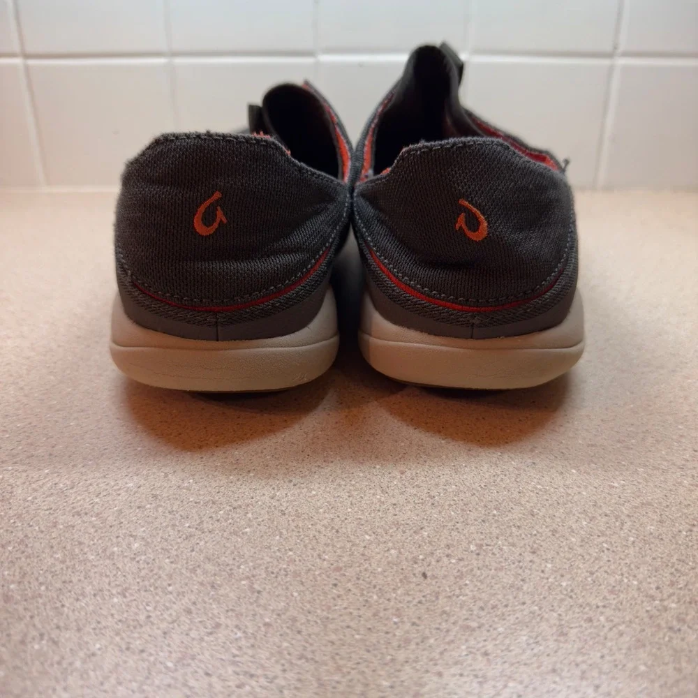 OluKai Moku Pae Men's Dark Gray Mesh Lace Up Water Shoes Sneakers US 10 EUR‎ 43